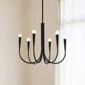 Retro Candle-Shaped LED Pendant Chandelier for Dining Room