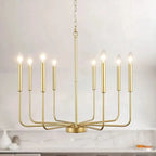 Classic Candle-Shaped Pendant Chandelier for Kitchen