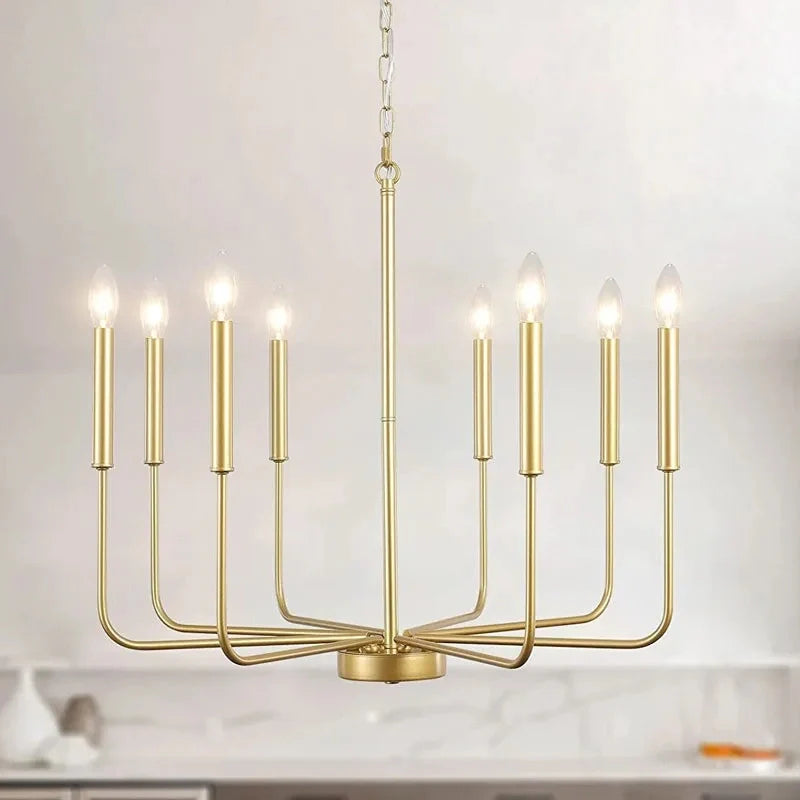 Classic Candle-Shaped Pendant Chandelier for Kitchen