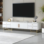 Elster | Vintage Style Elegant White TV Stand
