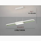 Emmen | Chandelier in the Shape of Long Strip for Restaurant