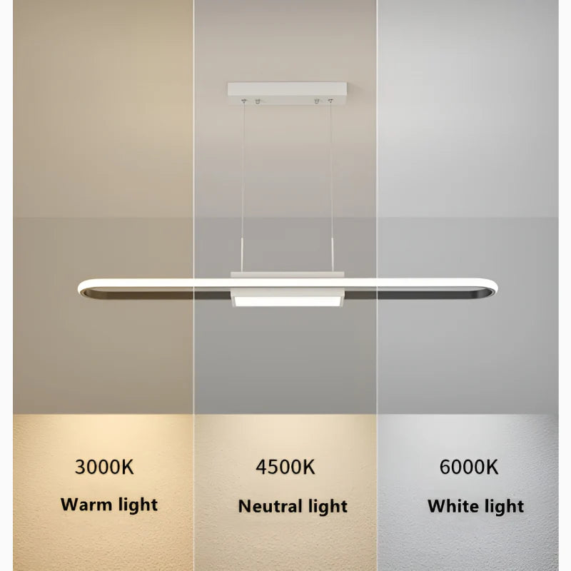 Emmen | Chandelier in the Shape of Long Strip for Restaurant