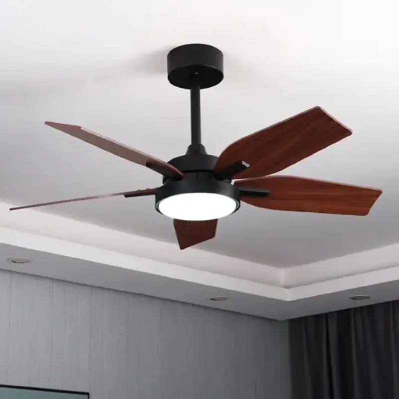 European Styled Solid Wood Ceiling Fan with Remote Control