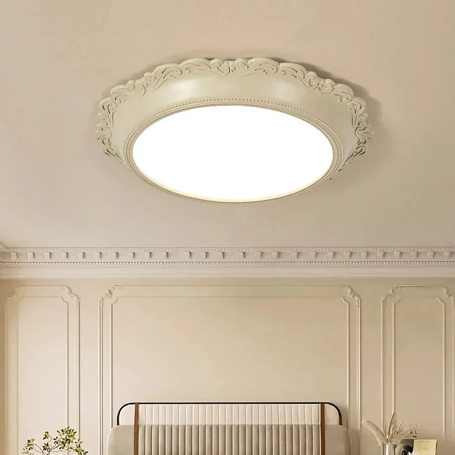 European Style Round LED Ceiling Lamp for Bedroom