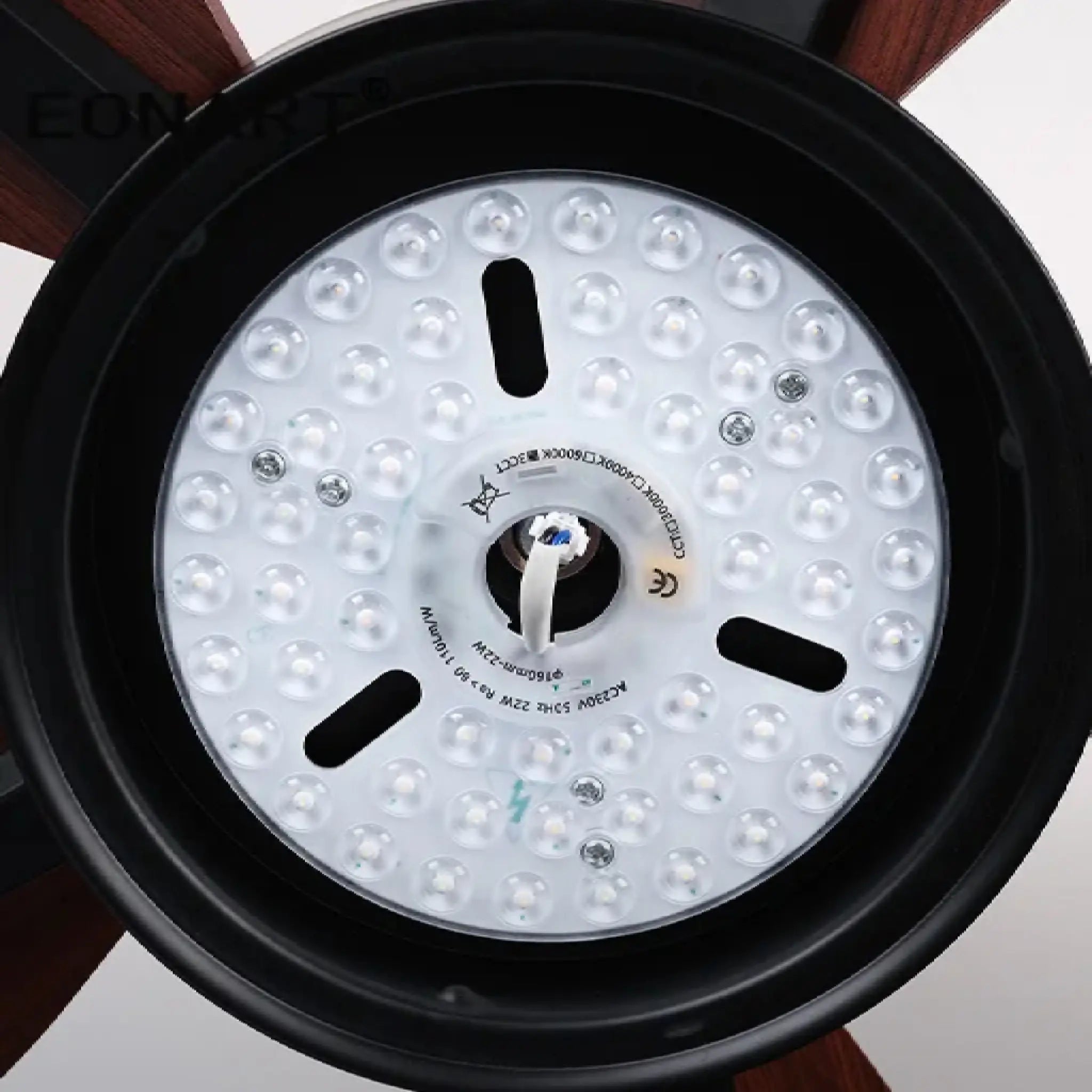 European Styled Solid Wood Ceiling Fan with Remote Control