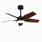 European Styled Solid Wood Ceiling Fan with Remote Control