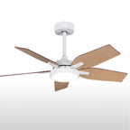 European Styled Solid Wood Ceiling Fan with Remote Control