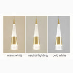 Gorbio | Extraordinary Gold Modern Cones Ceiling Chandelier