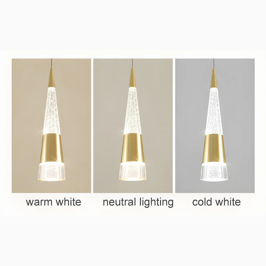 Gorbio | Extraordinary Gold Modern Cones Ceiling Chandelier