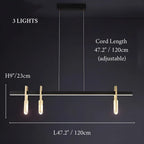 Finale Ligure | Postmodern Copper Crystal Pendant Lamp