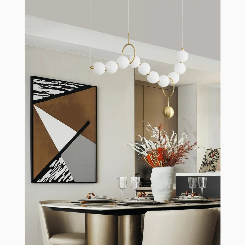 Fluhli | Gentle Pearl Necklace LED Pendant Light