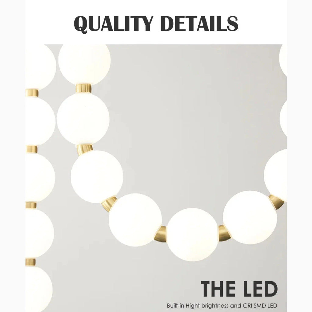 Fluhli | Gentle Pearl Necklace LED Pendant Light