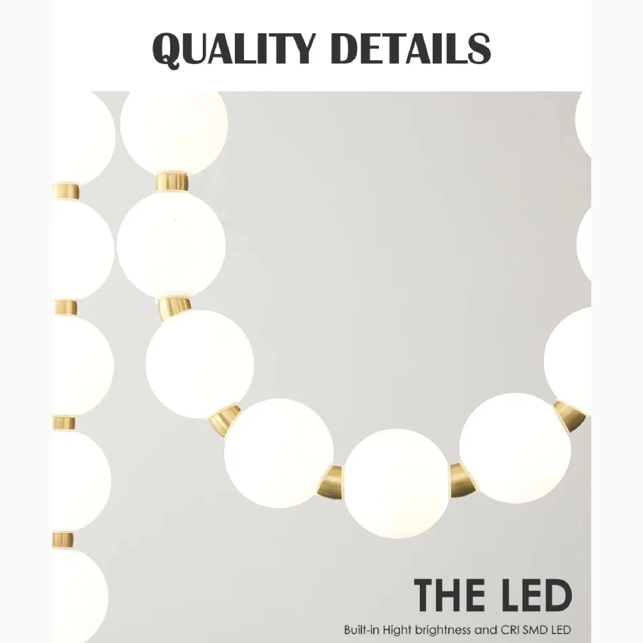 Fluhli | Gentle Pearl Necklace LED Pendant Light
