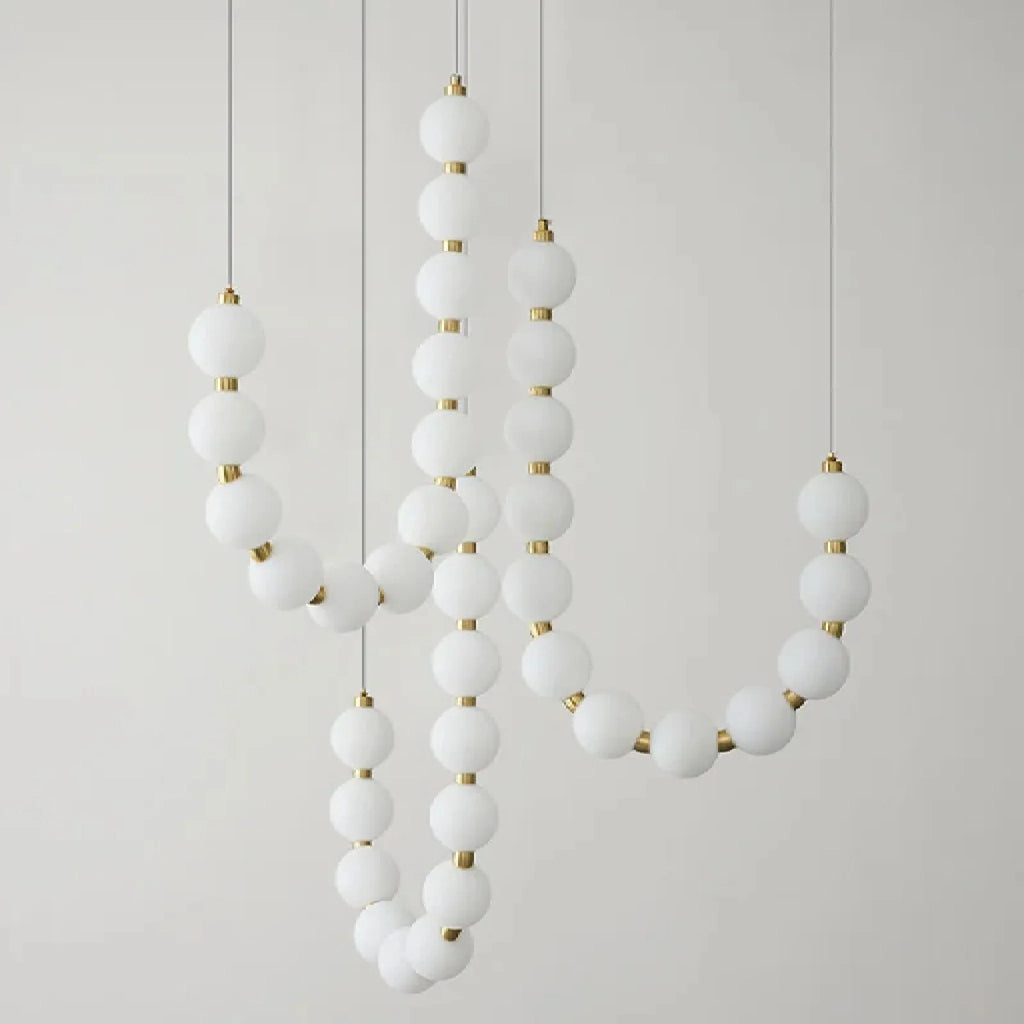 Fluhli | Gentle Pearl Necklace LED Pendant Light