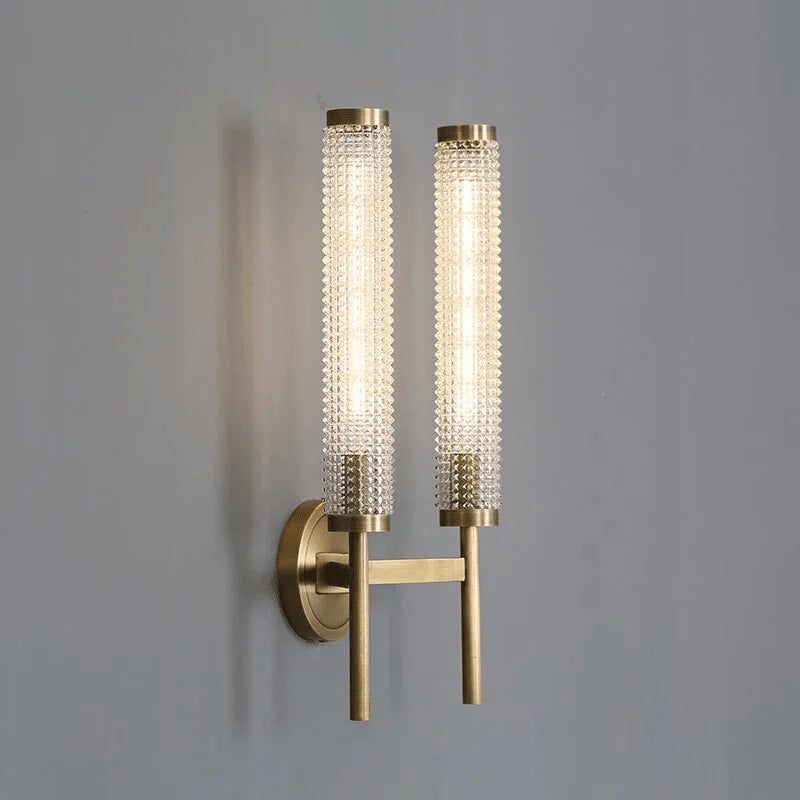 Koniz | Glass Copper Wall Sconce