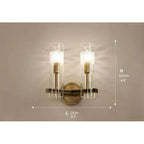 Creative Glass Wall Lamp in Romantic Style for Living Room, Bedroom