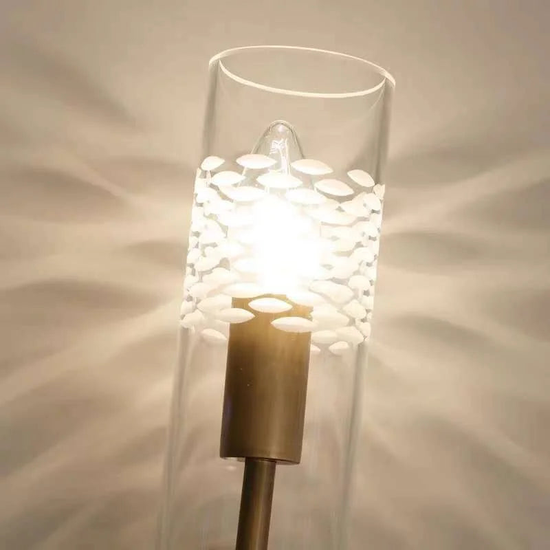 Creative Glass Wall Lamp in Romantic Style for Living Room, Bedroom