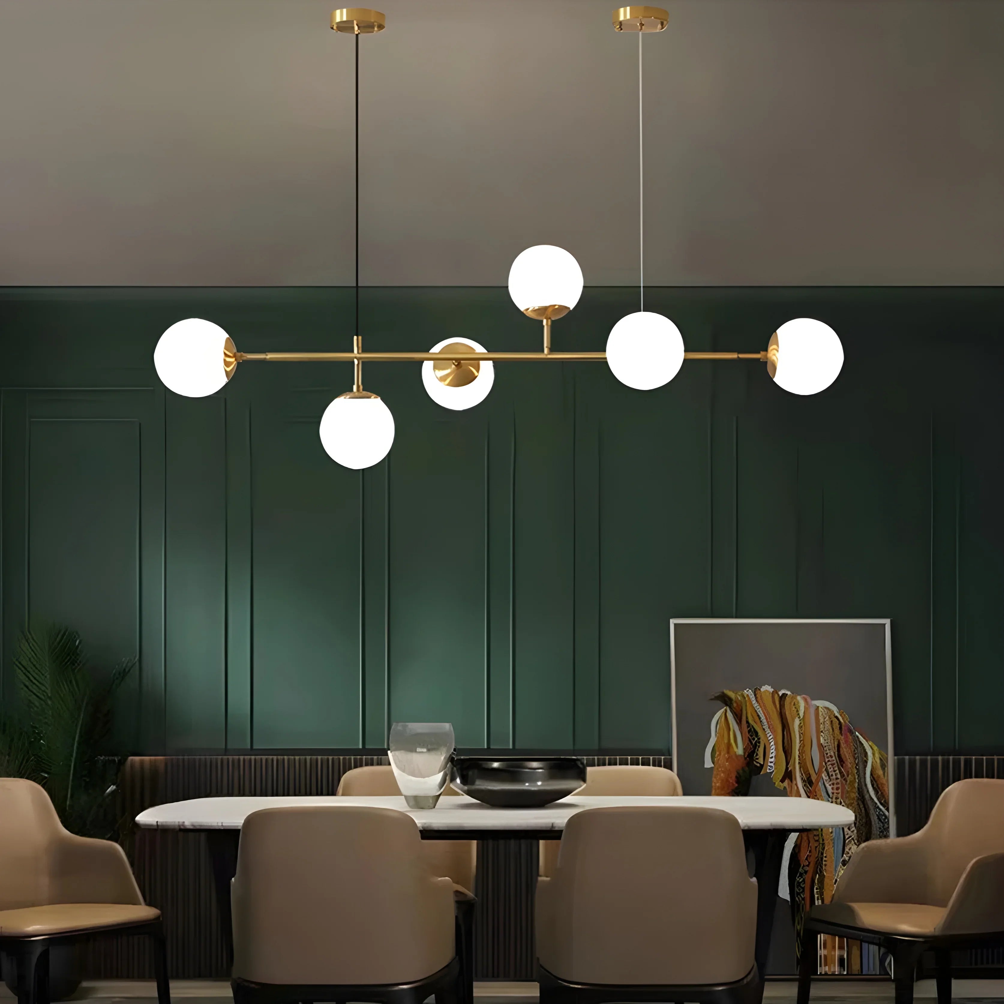 Igliano | Creative LED Pendant Light in the Shape of Glass Ball for Dining Room