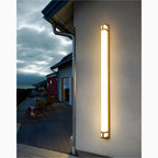 Black/Gold Outdoor Waterproof LED Long Wall Lamp for Garden, Villa, Porch