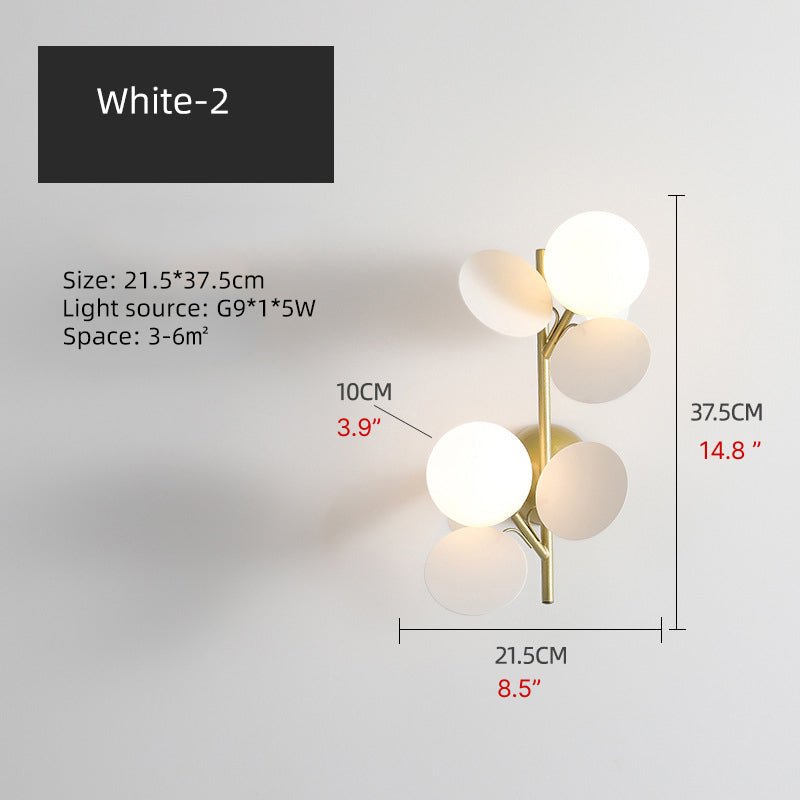 Nordic Multicolor Tree Wall Sconce for Children's Room