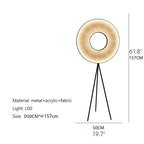 Blatten | Minimalistic LED Lamp With Fabric Pleats