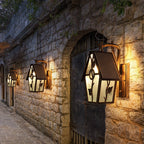 Creative Outdoor LED Waterproof Wall Sconce in a Rustic Style for a Porch
