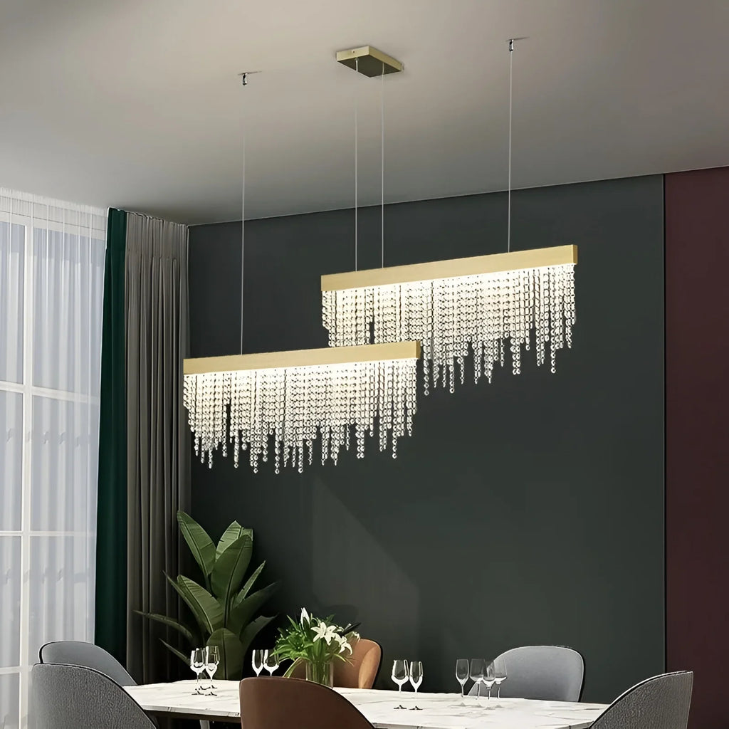 Ailano | Splendid Creative Raindrops Shining LED Crystal Chandelier