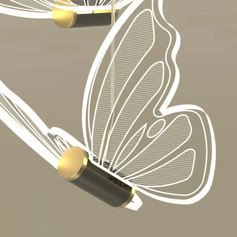 Camogli | Beautiful LED Chandelier with Hanging Butterflies