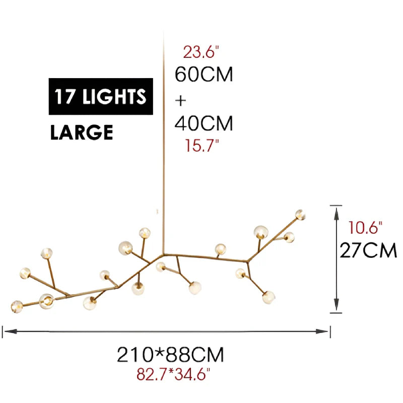 Ischia | Luxury Molecular-Shaped Chandelier for Living Room, Kitchen