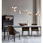 Luxury Molecular-Shaped Chandelier for Living Room, Kitchen, 17 Lights (Small), Warm Light