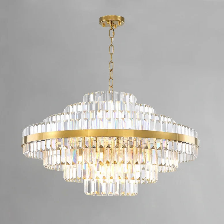 Calenzana | Large Chic Hanging Crystal Chandelier