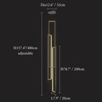 Lavagna | Ultramodern Rectangle Hanging LED Chandelier