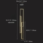 Lavagna | Ultramodern Rectangle Hanging LED Chandelier