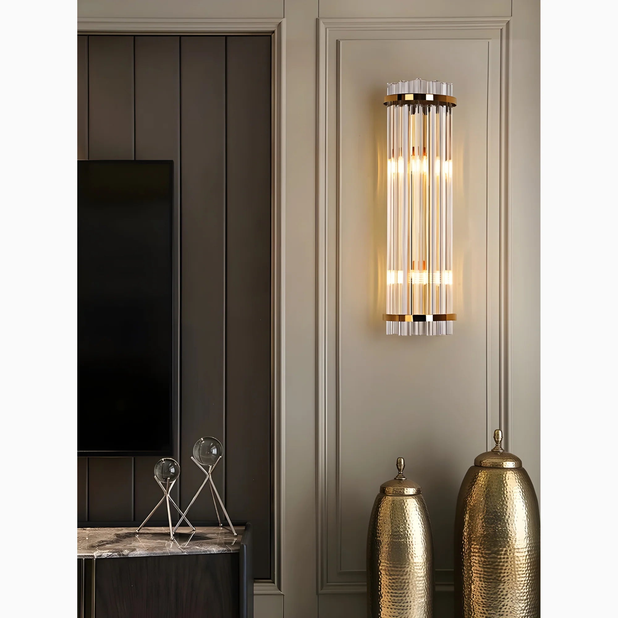 Luxury Crystal Wall Lamp in Nordic Style for Living Room, Bedroom