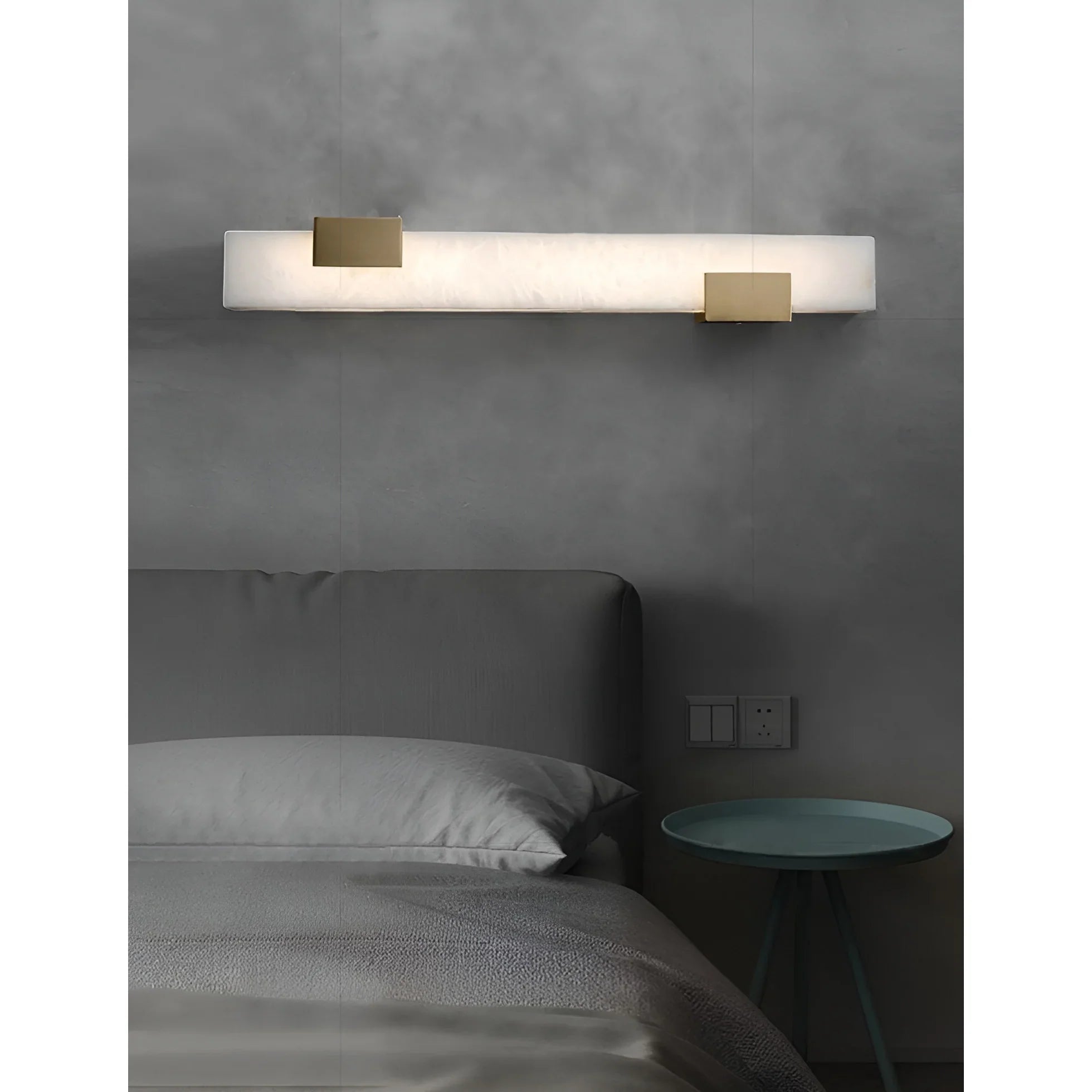 Luxury Marble Wall Lamp in the Futuristic Style, Living Room, Bedroom