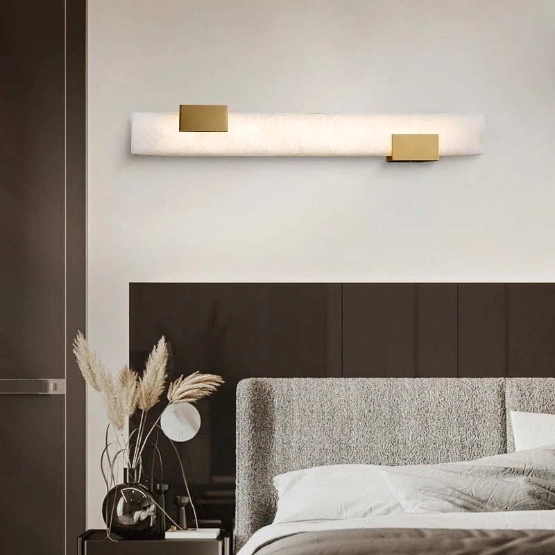 Luxury Marble Wall Lamp in the Futuristic Style, Living Room, Bedroom