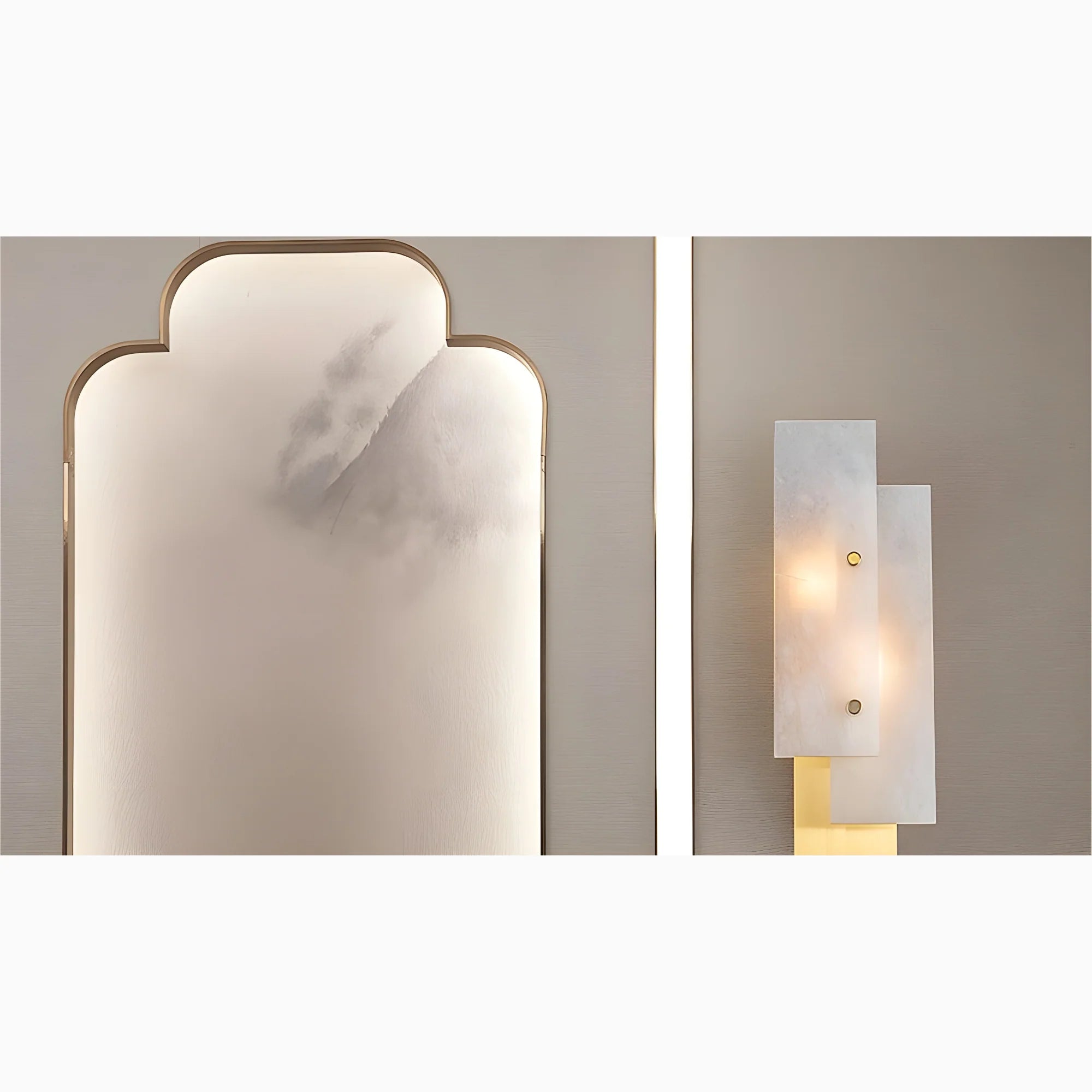 Luxury Marble Wall Lamp in Postmodern Style for Dining Room, Bedroom