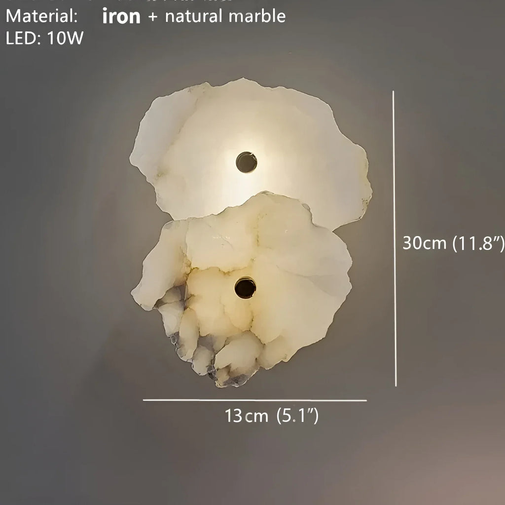 Creative Wall Lamp from Natural Marble for Living Room, Bedroom