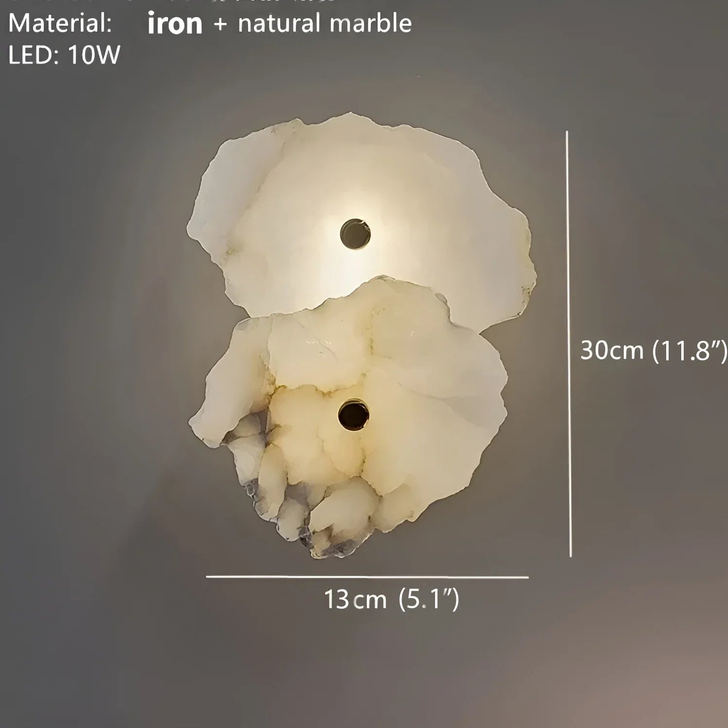 Creative Wall Lamp from Natural Marble for Living Room, Bedroom