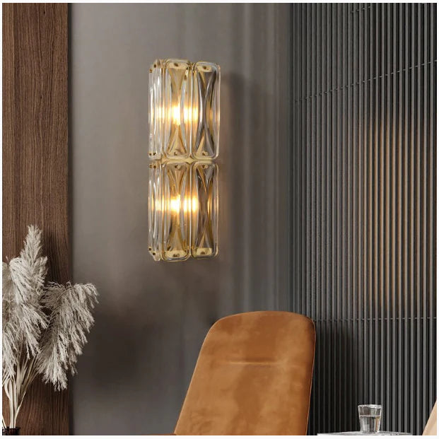 Luxury Glass Wall Lamp in Post Modern Style, Living Room, Bedroom
