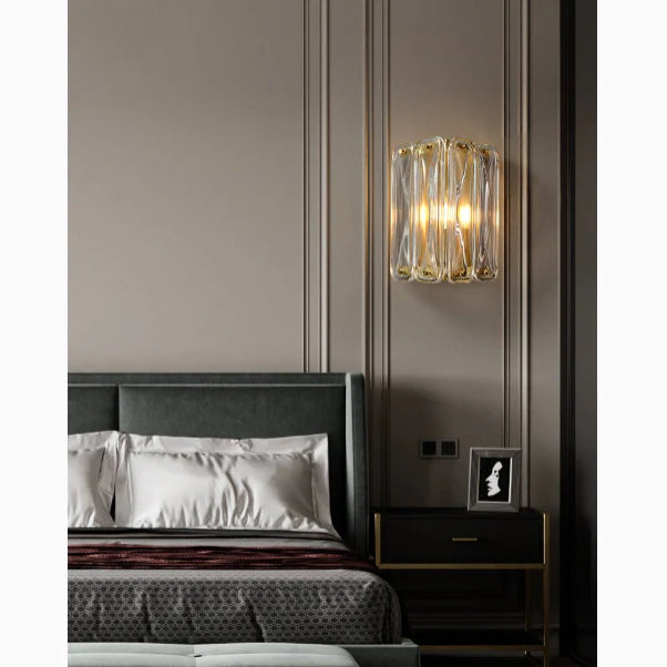 Luxury Glass Wall Lamp in Post Modern Style, Living Room, Bedroom