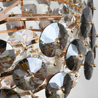 Aalst | Modern Drum Gold Chandelier for Living Room