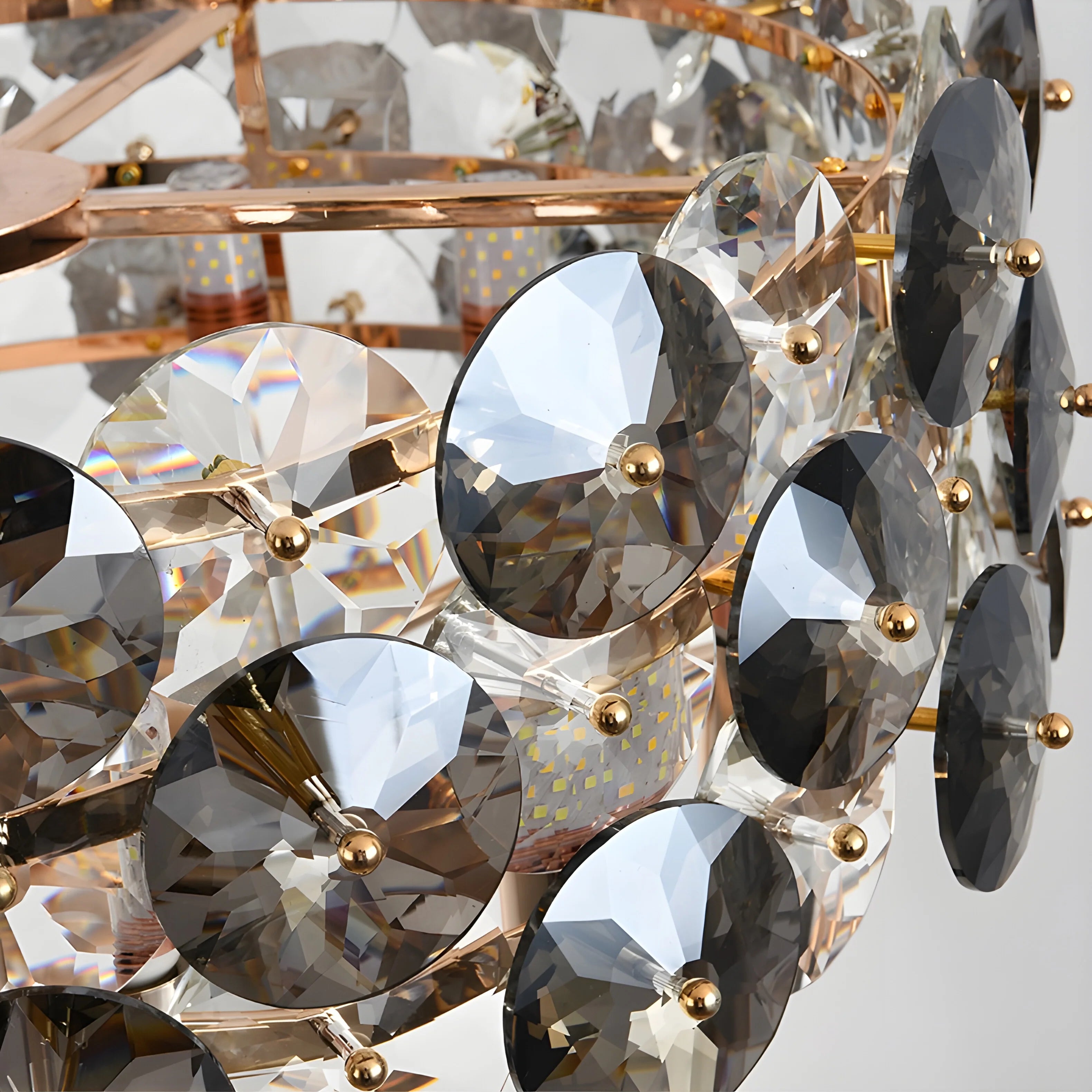 Aalst | Modern Drum Gold Chandelier for Living Room