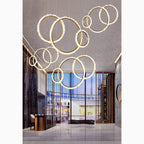 Aarau | Crystal Pendant Light in the Shape of Rings