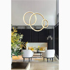 Aarau | Crystal Pendant Light in the Shape of Rings