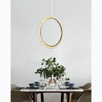 Aarau | Crystal Pendant Light in the Shape of Rings