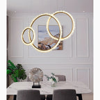 Aarau | Crystal Pendant Light in the Shape of Rings
