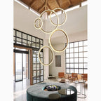 Aarau | Crystal Pendant Light in the Shape of Rings
