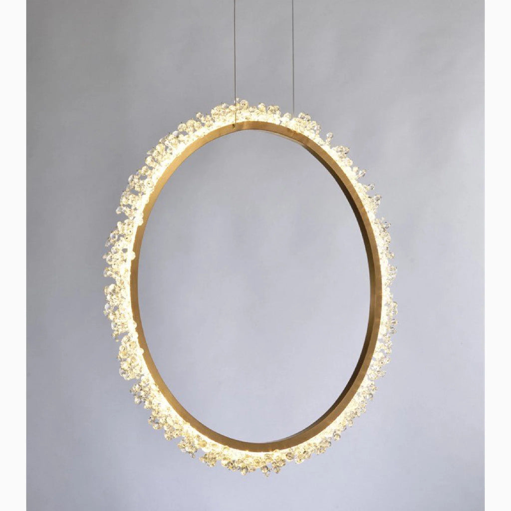 Aarau | Crystal Pendant Light in the Shape of Rings