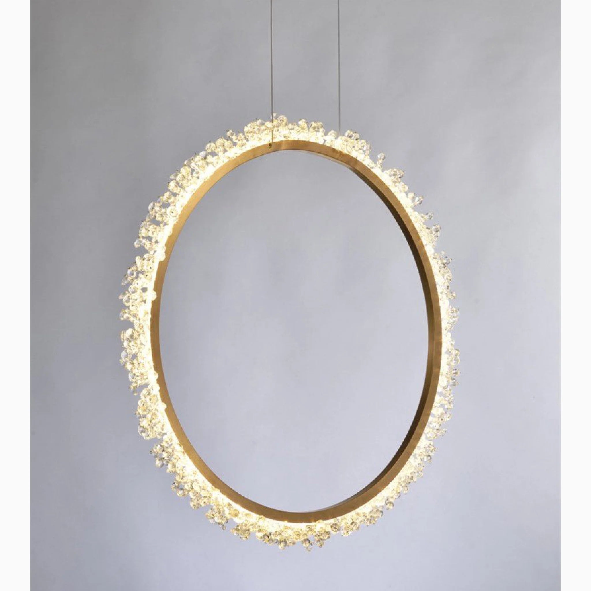 Aarau | Crystal Pendant Light in the Shape of Rings